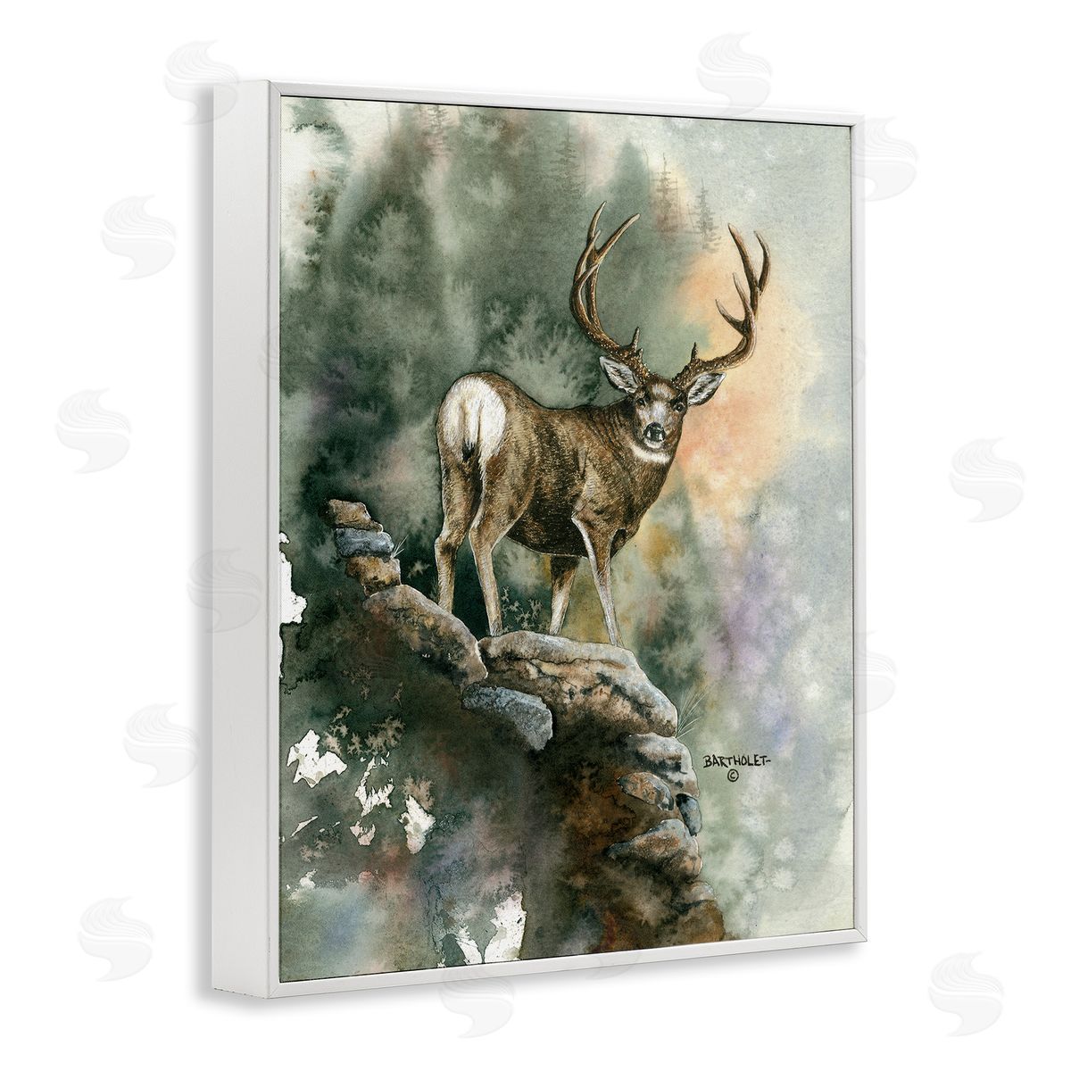 Dave Bartholet Deer Rocky Woodland Cliff