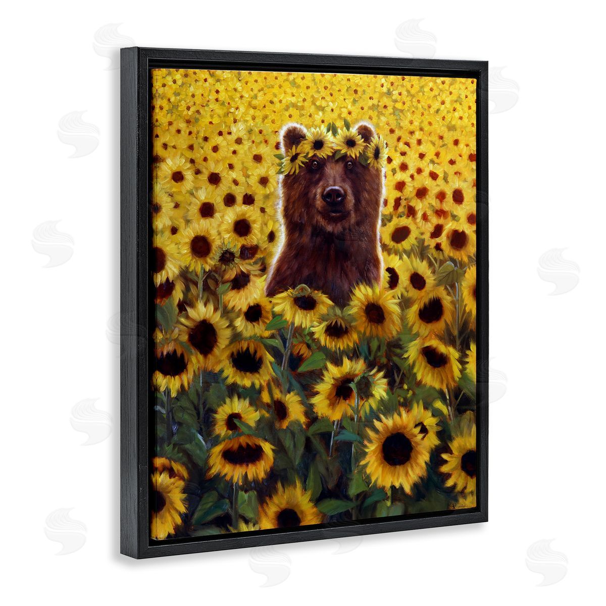Lucia Heffe_sidernan Happy Bear Sunflower Field