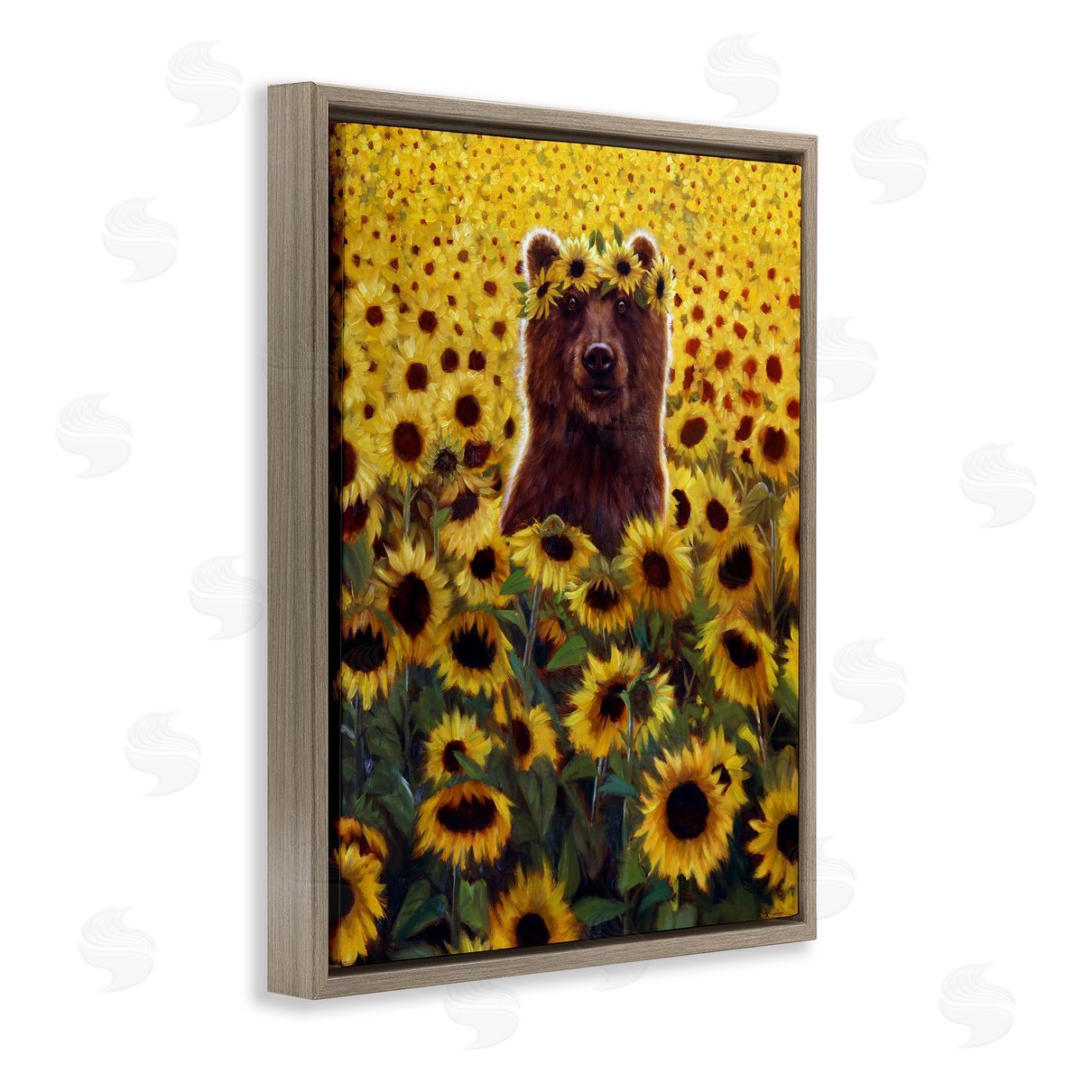 Lucia Heffe_sidernan Happy Bear Sunflower Field