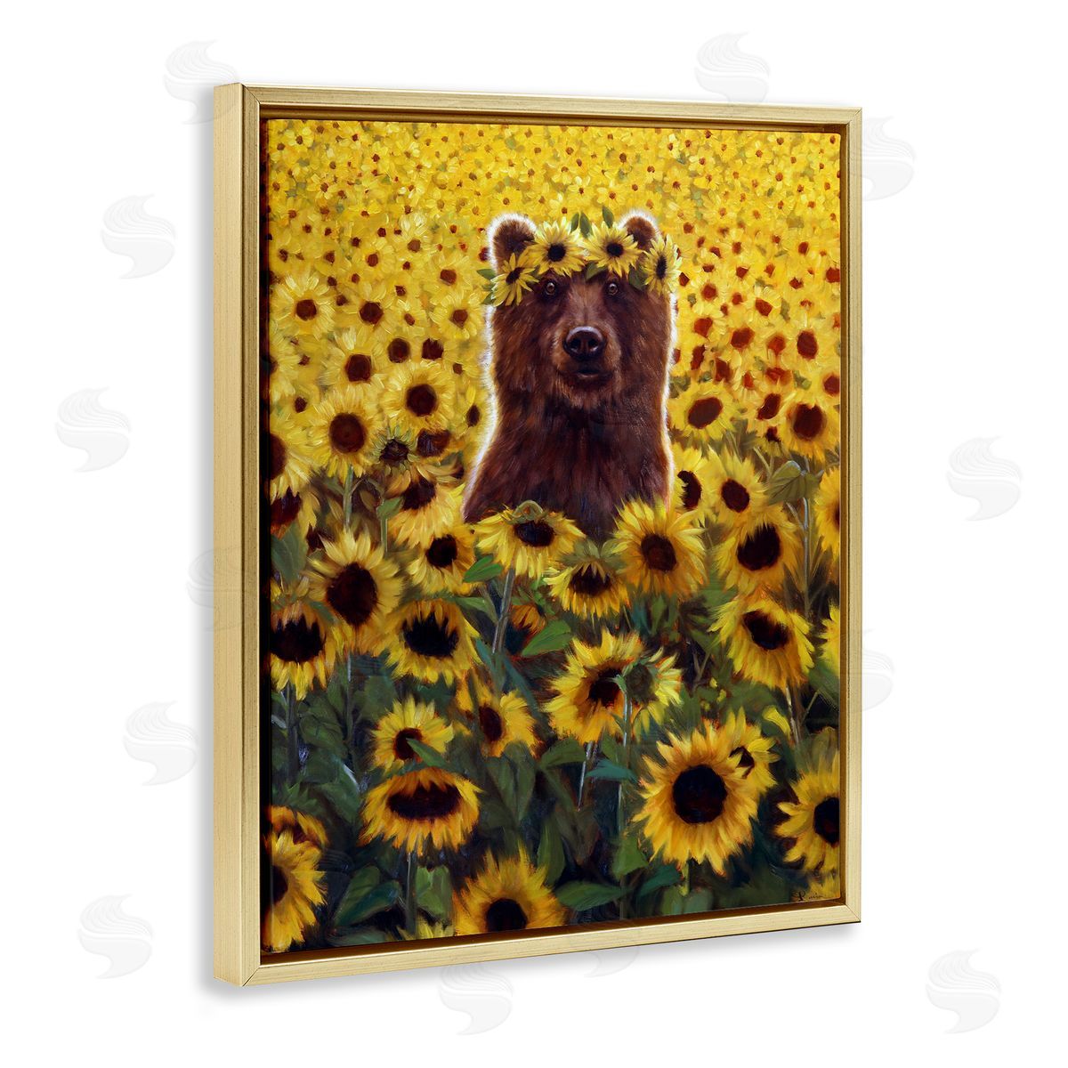 Lucia Heffe_sidernan Happy Bear Sunflower Field