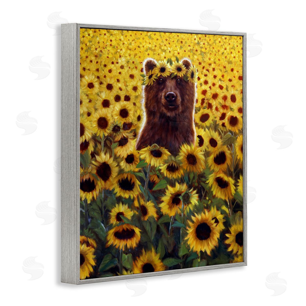 Lucia Heffe_sidernan Happy Bear Sunflower Field