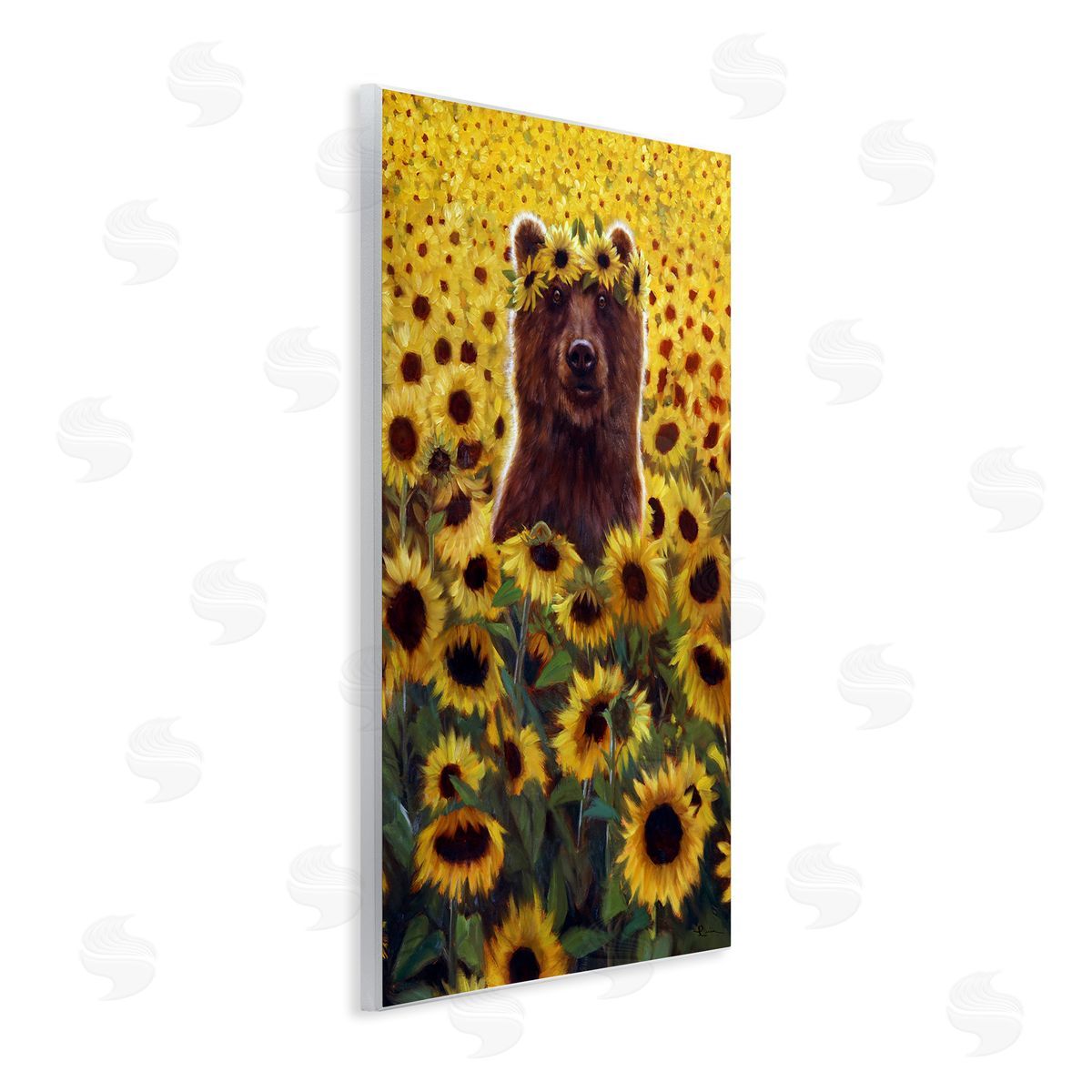 Lucia Heffe_sidernan Happy Bear Sunflower Field