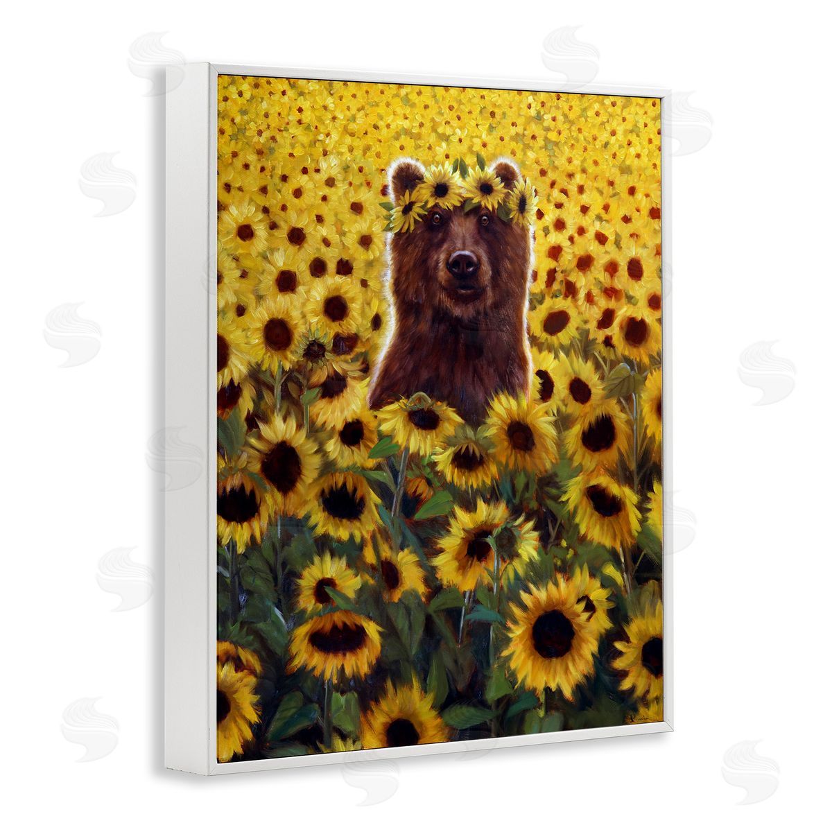 Lucia Heffe_sidernan Happy Bear Sunflower Field