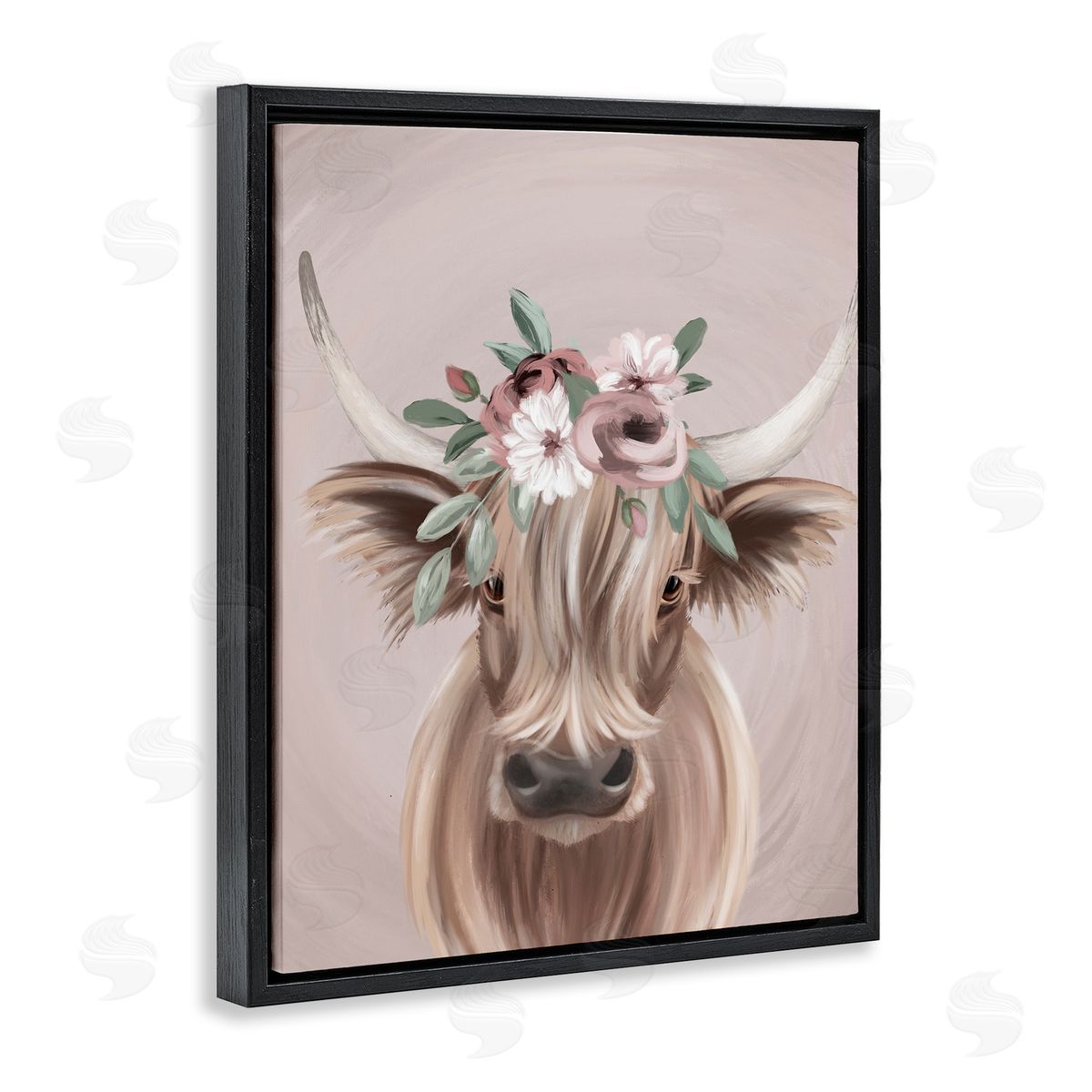 Jo Taylor Highland Cattle Pink Flower Crown