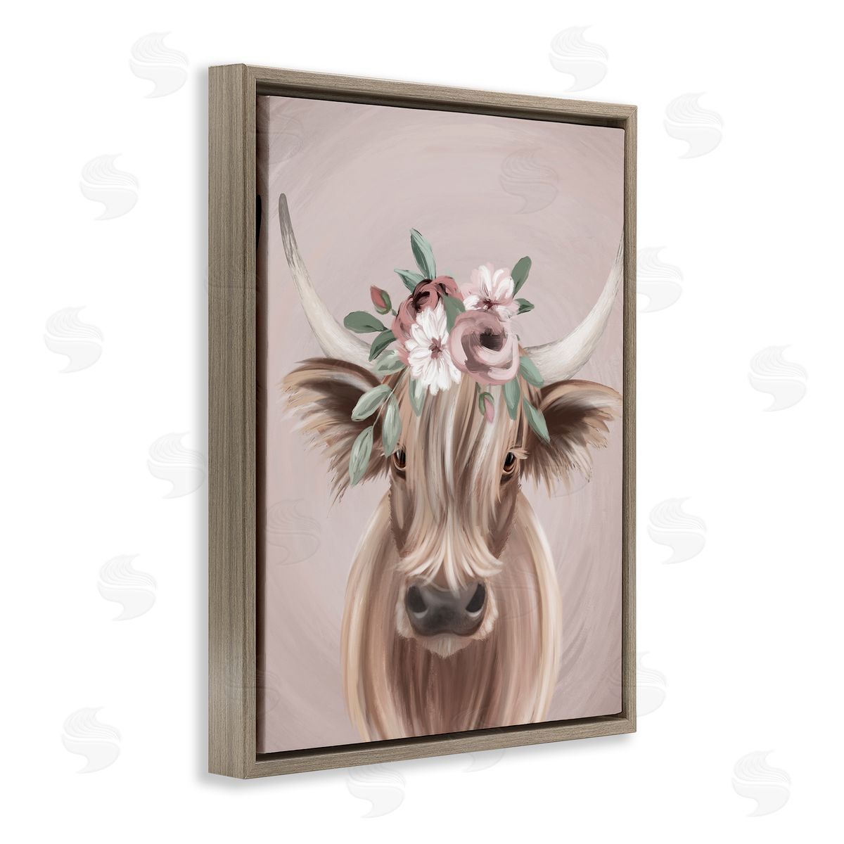 Jo Taylor Highland Cattle Pink Flower Crown