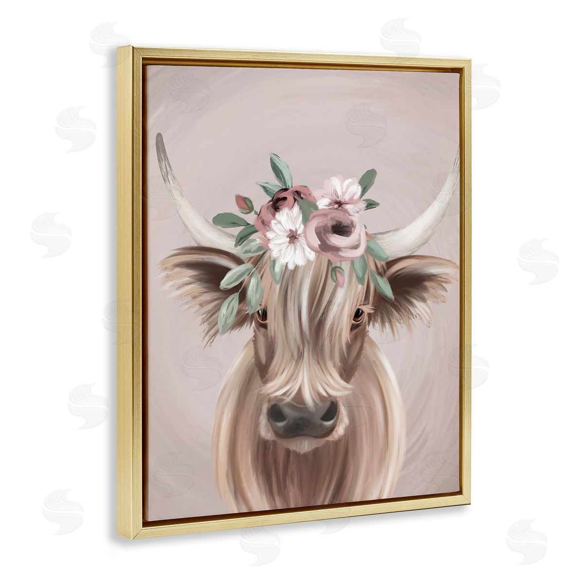 Jo Taylor Highland Cattle Pink Flower Crown