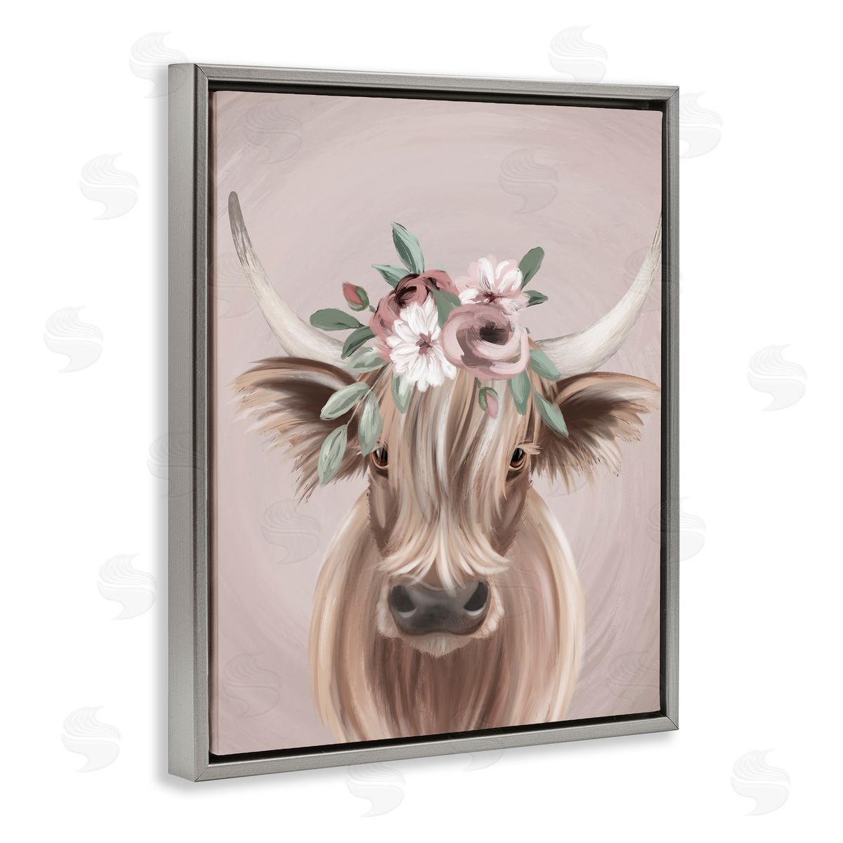Jo Taylor Highland Cattle Pink Flower Crown