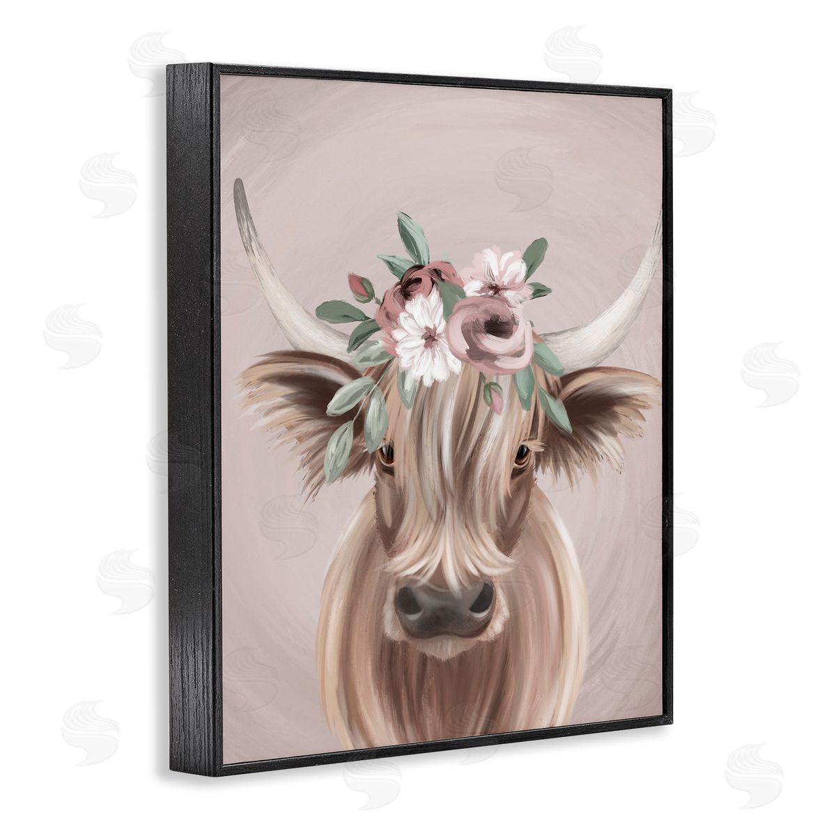 Jo Taylor Highland Cattle Pink Flower Crown