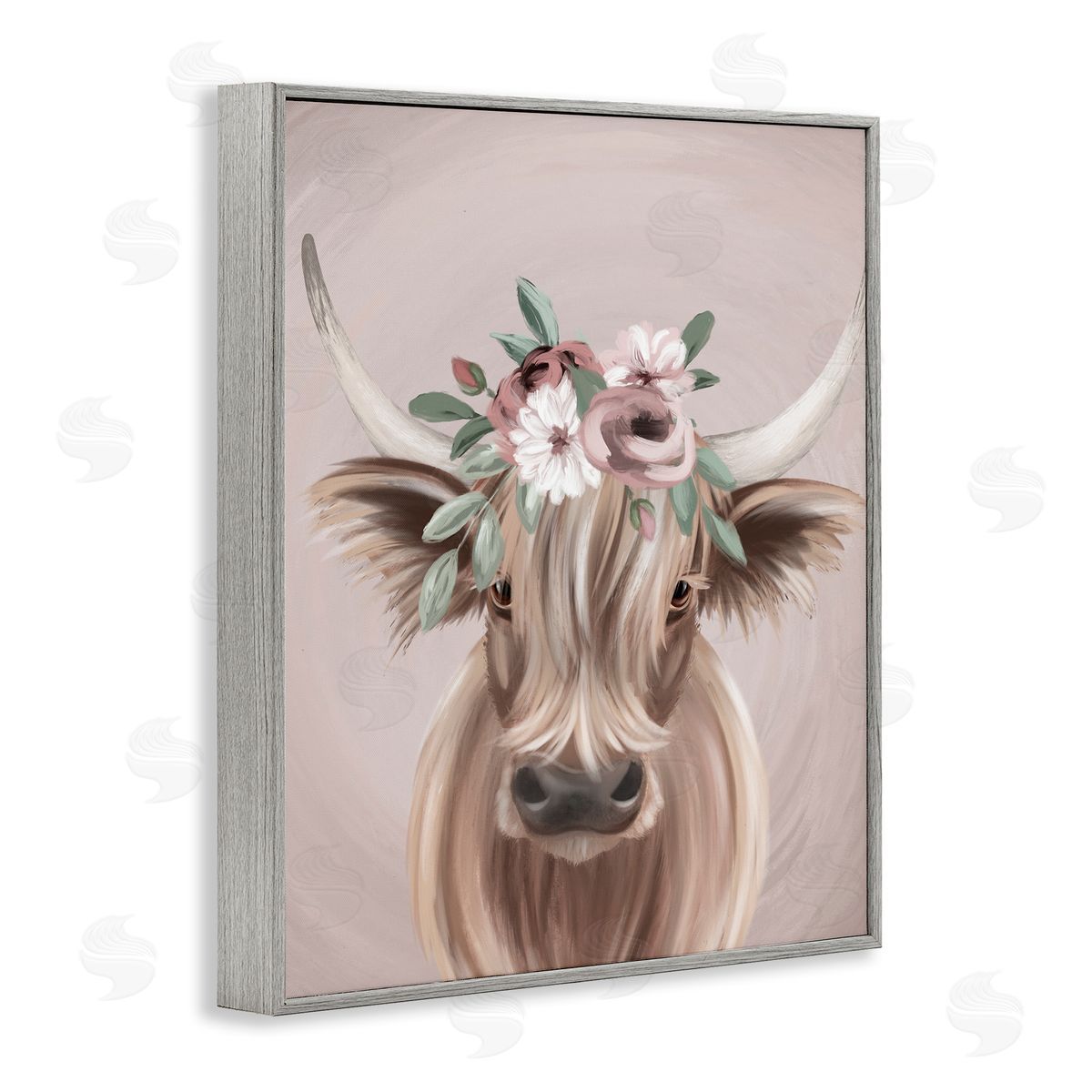 Jo Taylor Highland Cattle Pink Flower Crown