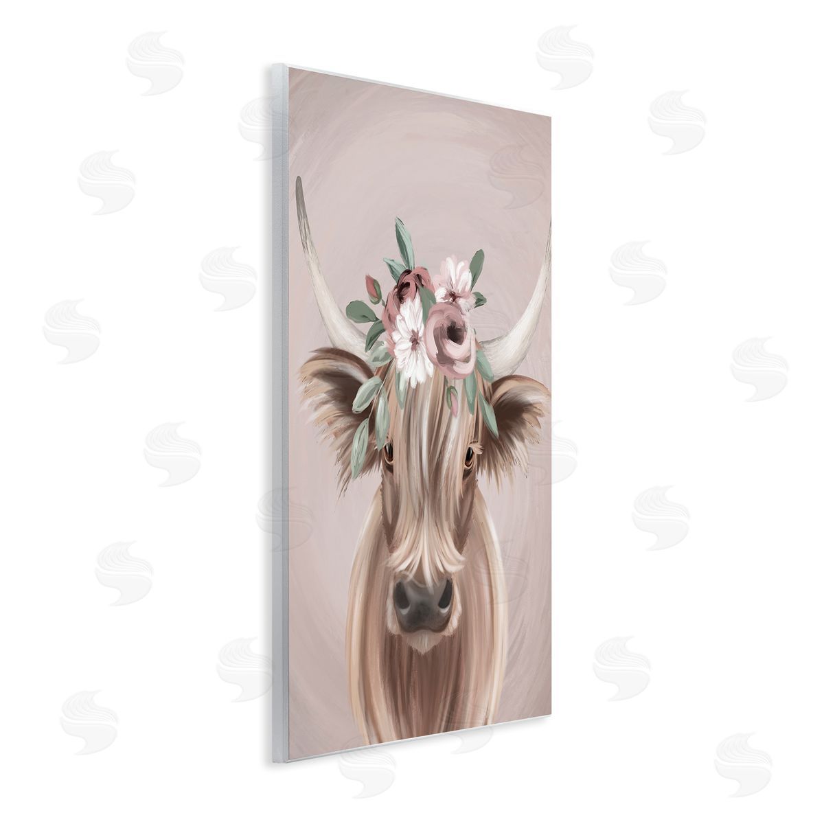 Jo Taylor Highland Cattle Pink Flower Crown