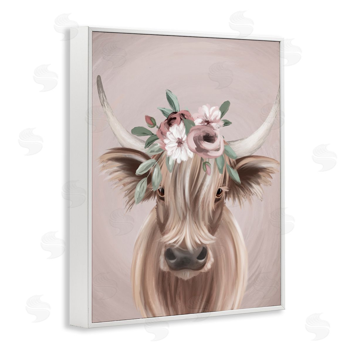Jo Taylor Highland Cattle Pink Flower Crown