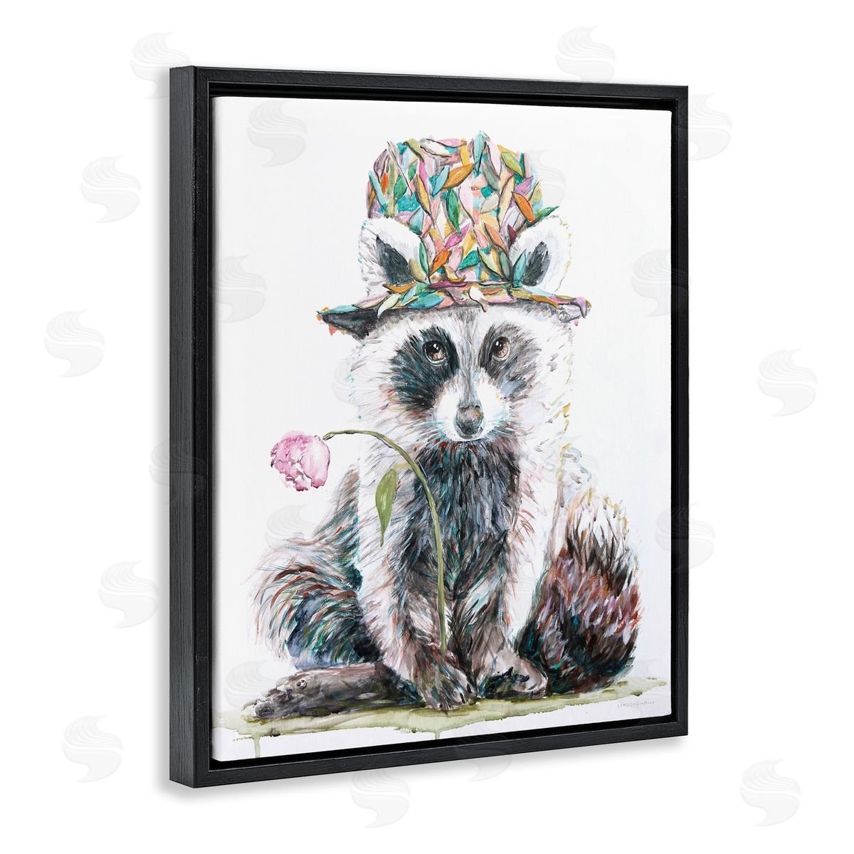 Kamdon Kreations Raccoon Pink Blossom Hat