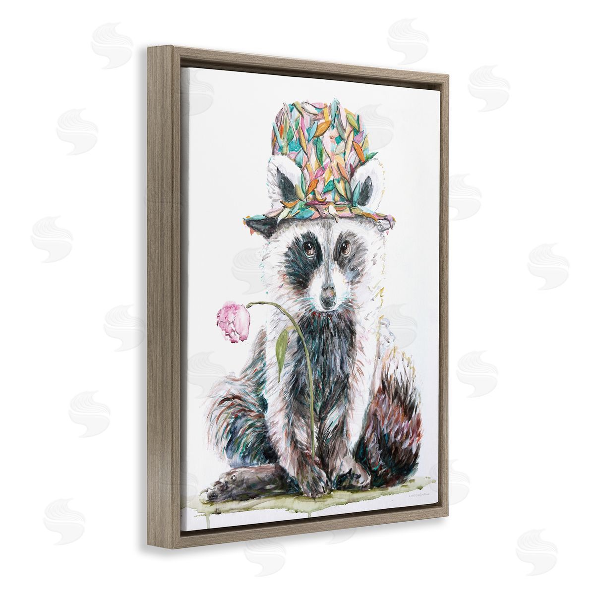 Kamdon Kreations Raccoon Pink Blossom Hat