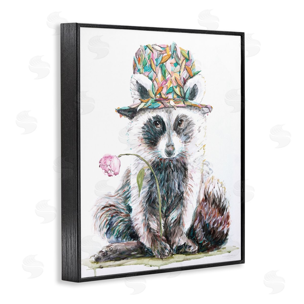 Kamdon Kreations Raccoon Pink Blossom Hat