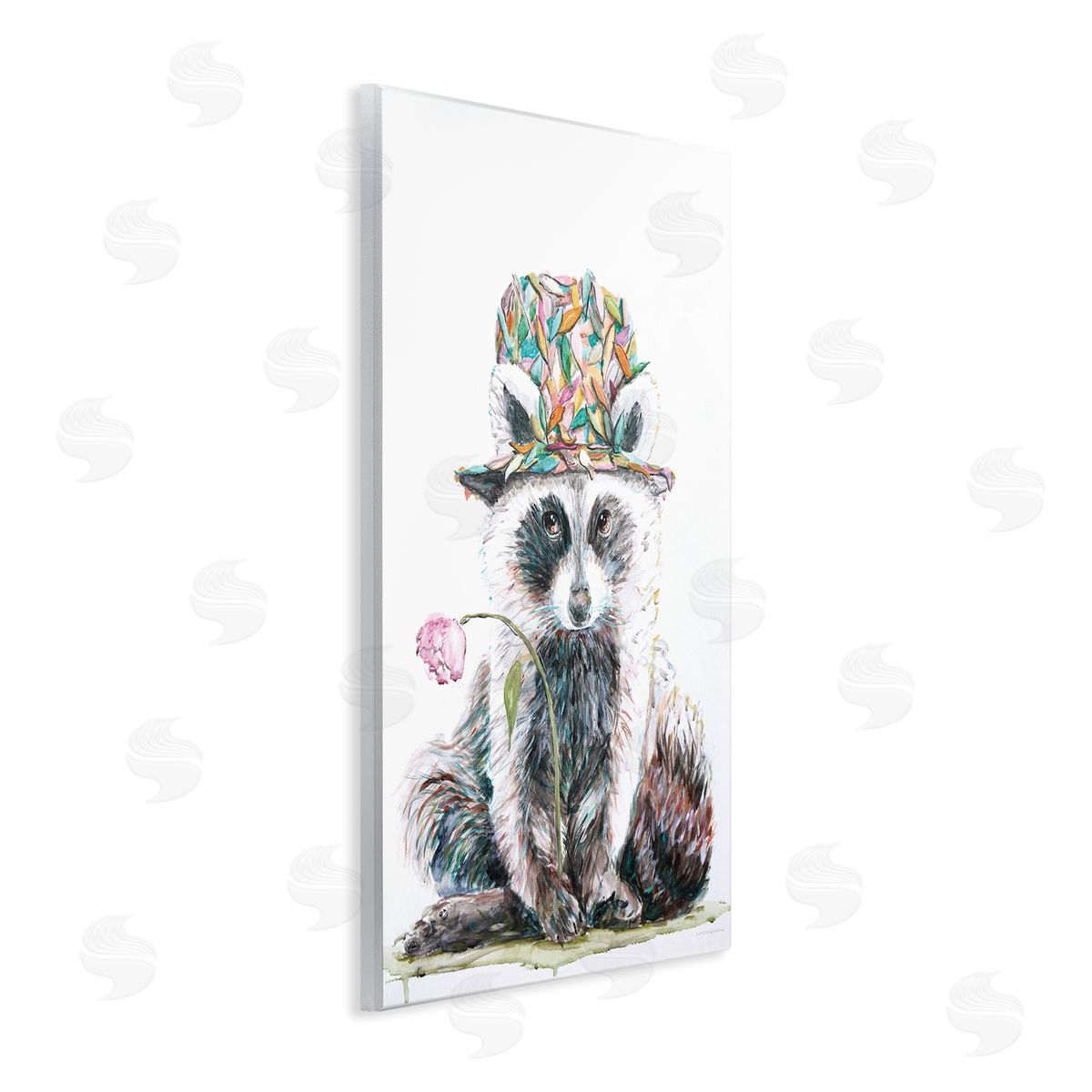 Kamdon Kreations Raccoon Pink Blossom Hat