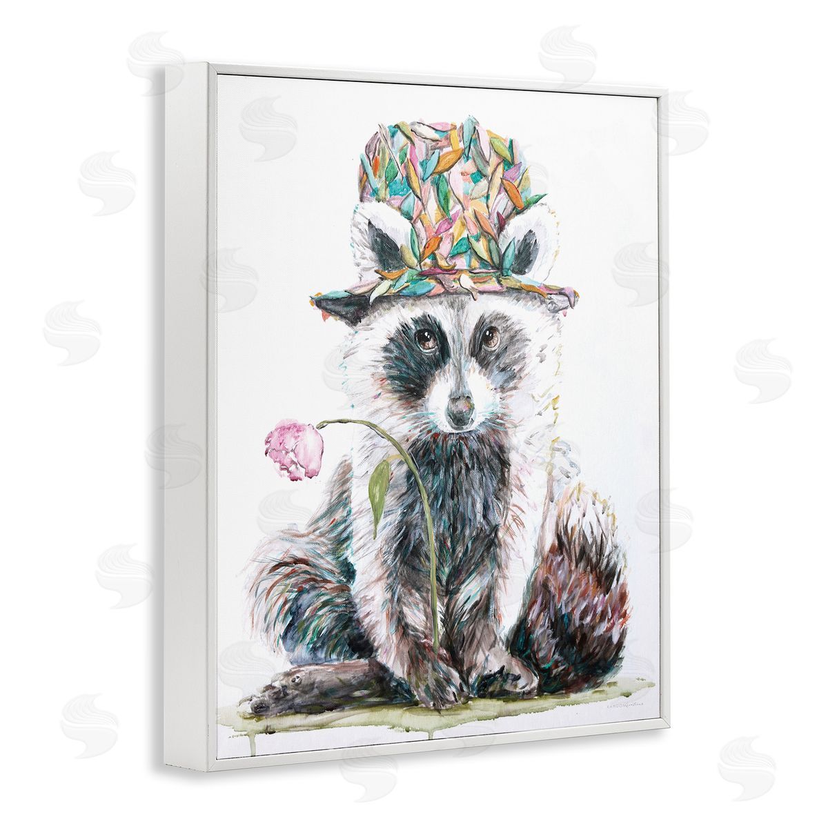 Kamdon Kreations Raccoon Pink Blossom Hat