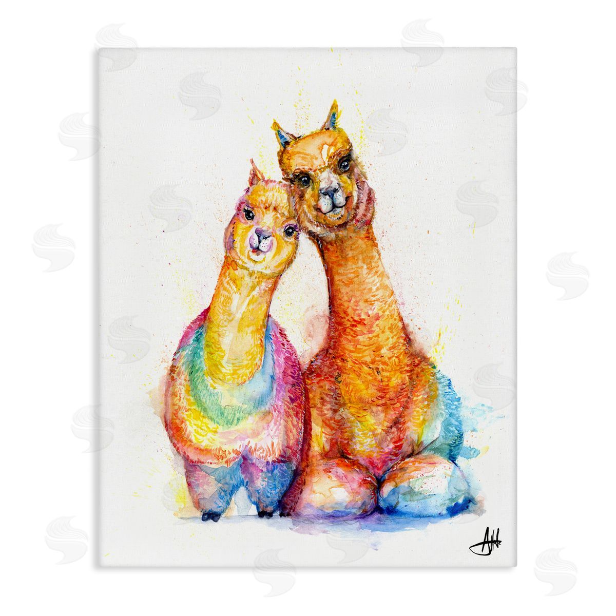 Marc Allante Smiling Alpacas Rainbow Animals