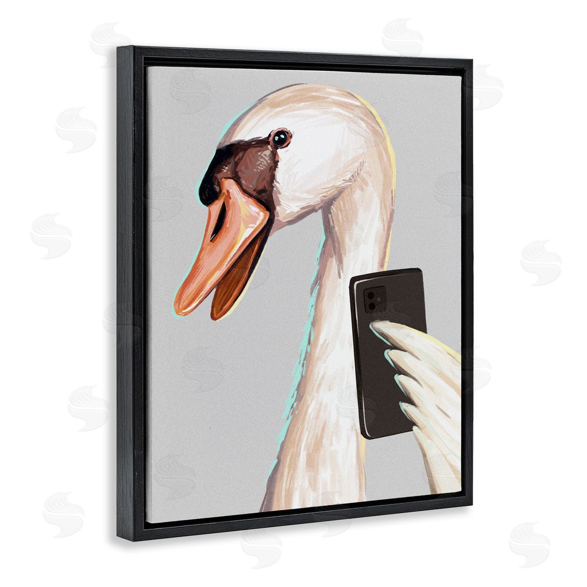 Ziwei Li Funny Swan Bird Smiling Selfie