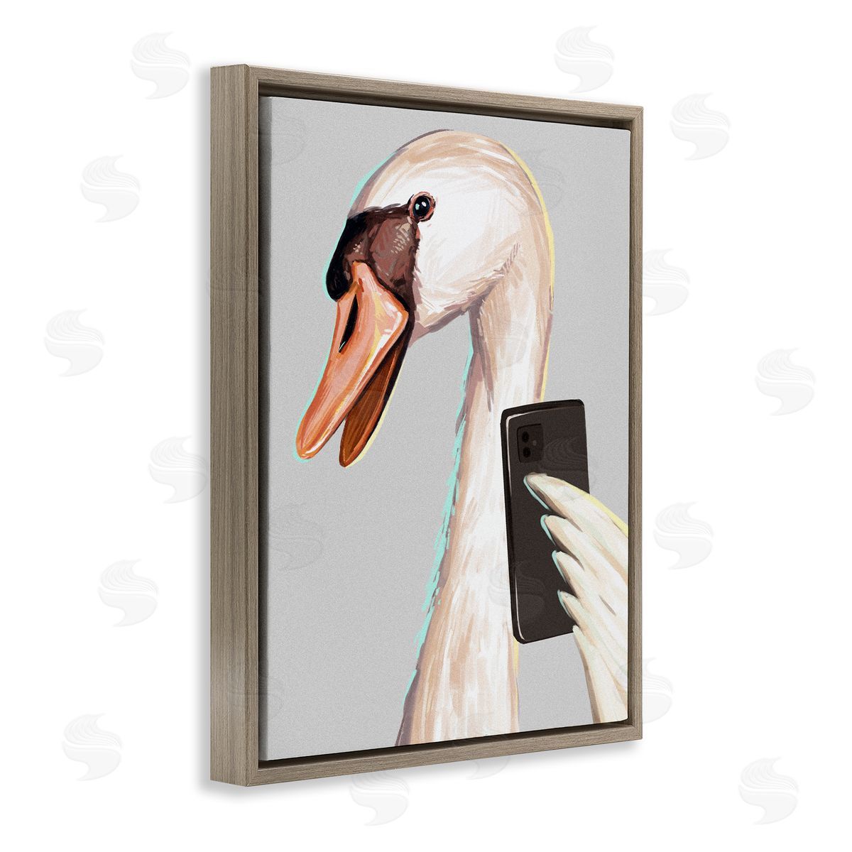Ziwei Li Funny Swan Bird Smiling Selfie