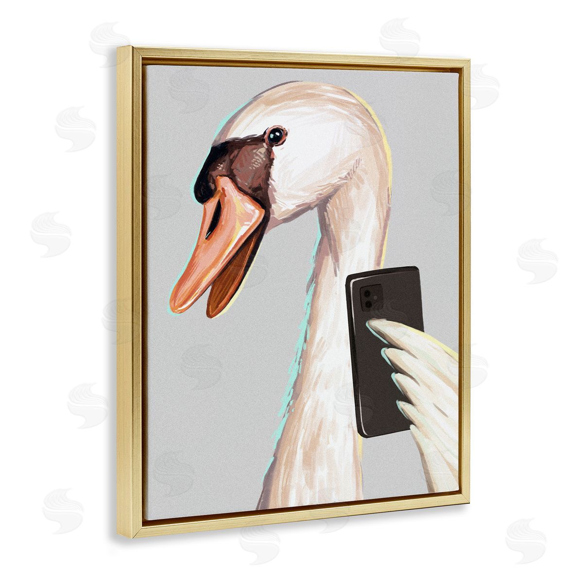 Ziwei Li Funny Swan Bird Smiling Selfie