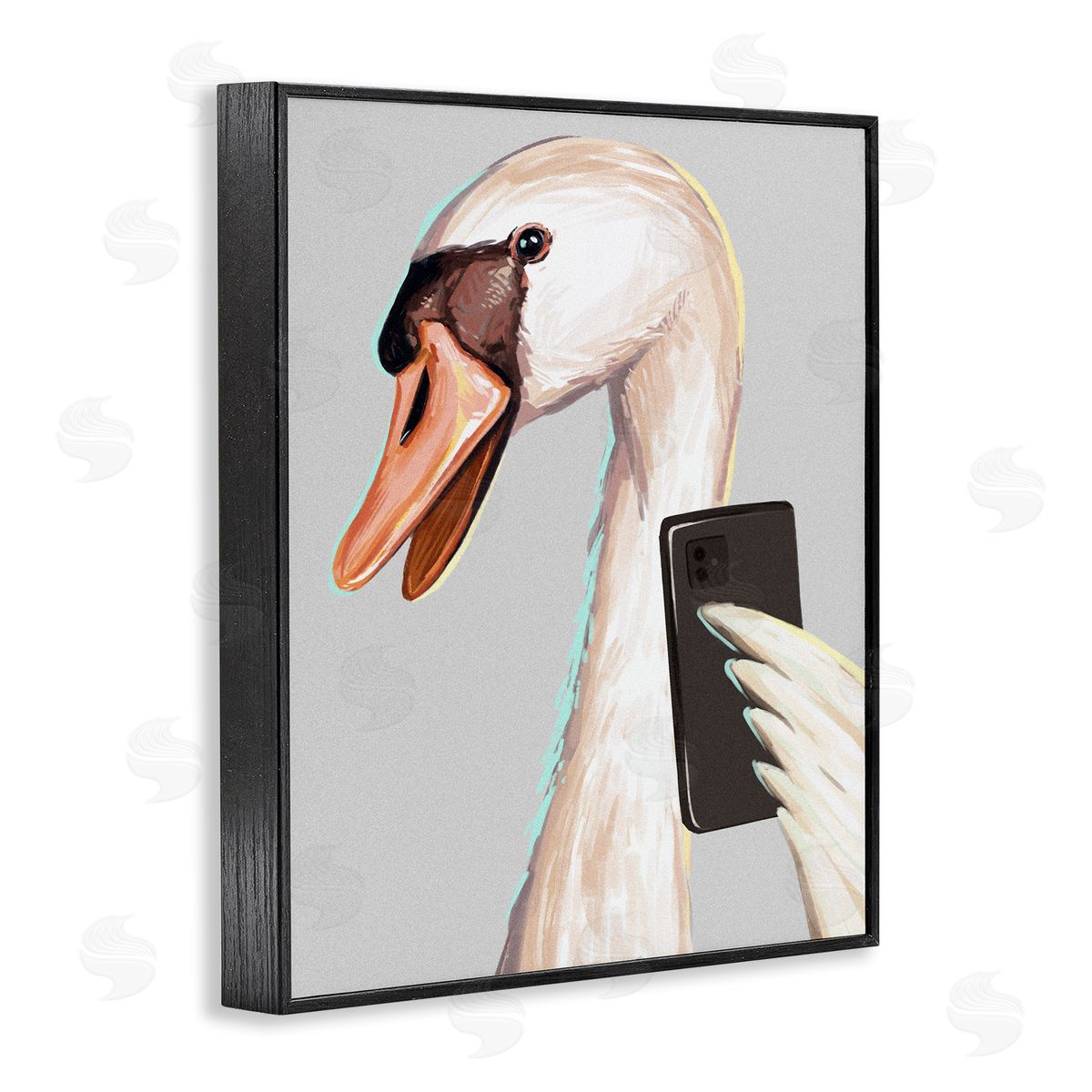 Ziwei Li Funny Swan Bird Smiling Selfie