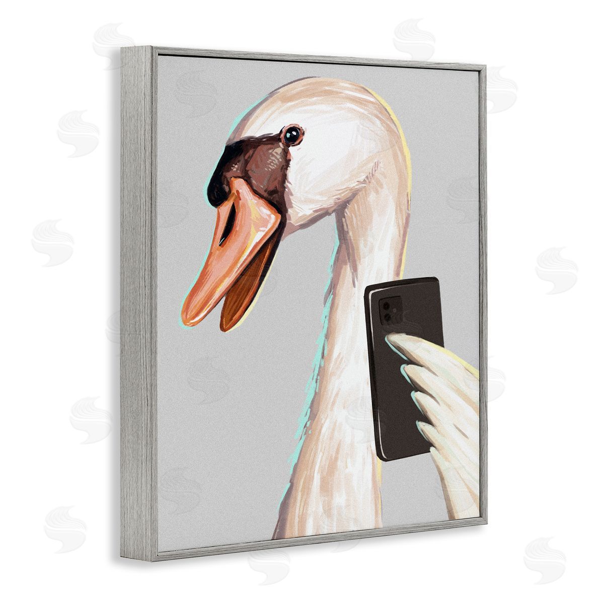 Ziwei Li Funny Swan Bird Smiling Selfie