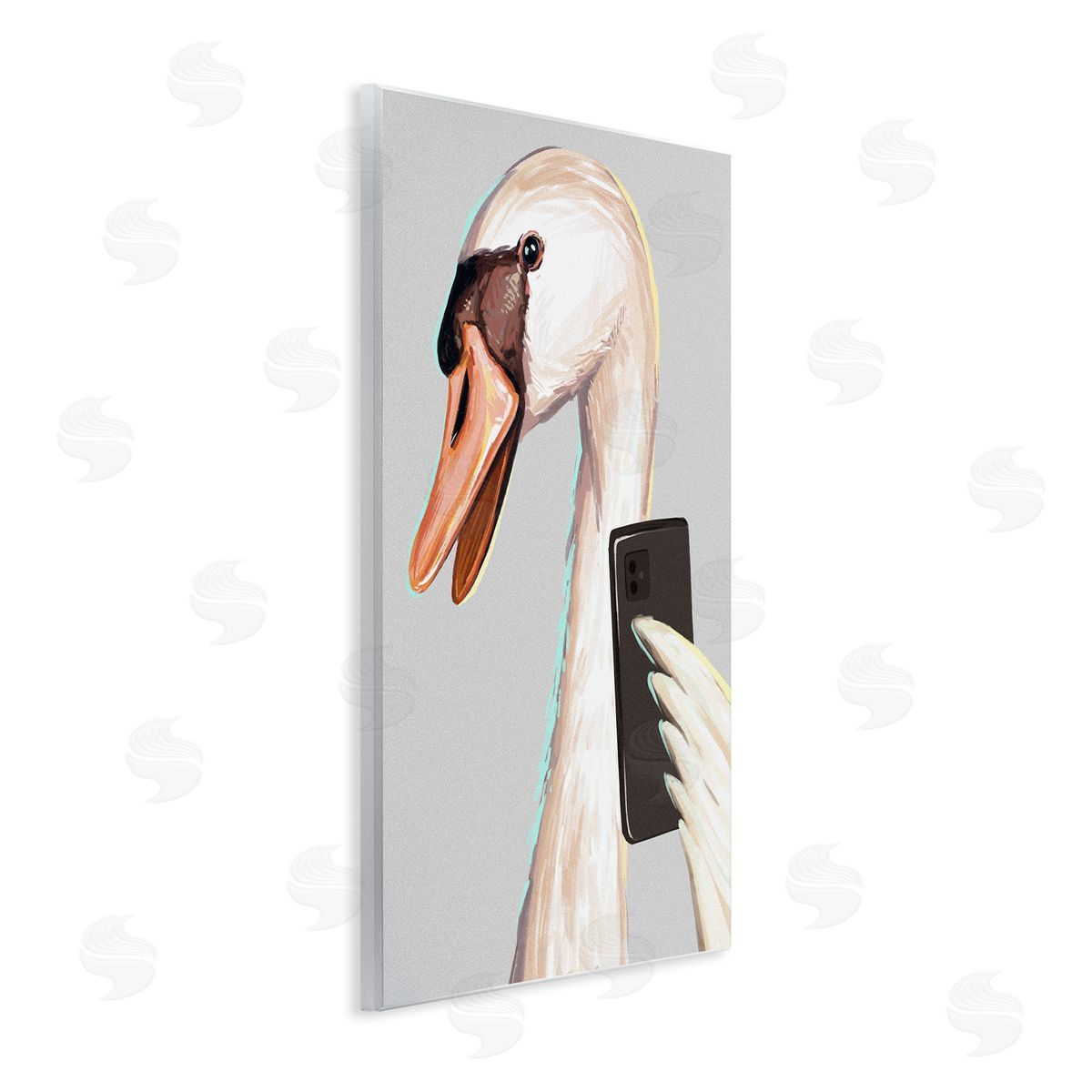 Ziwei Li Funny Swan Bird Smiling Selfie