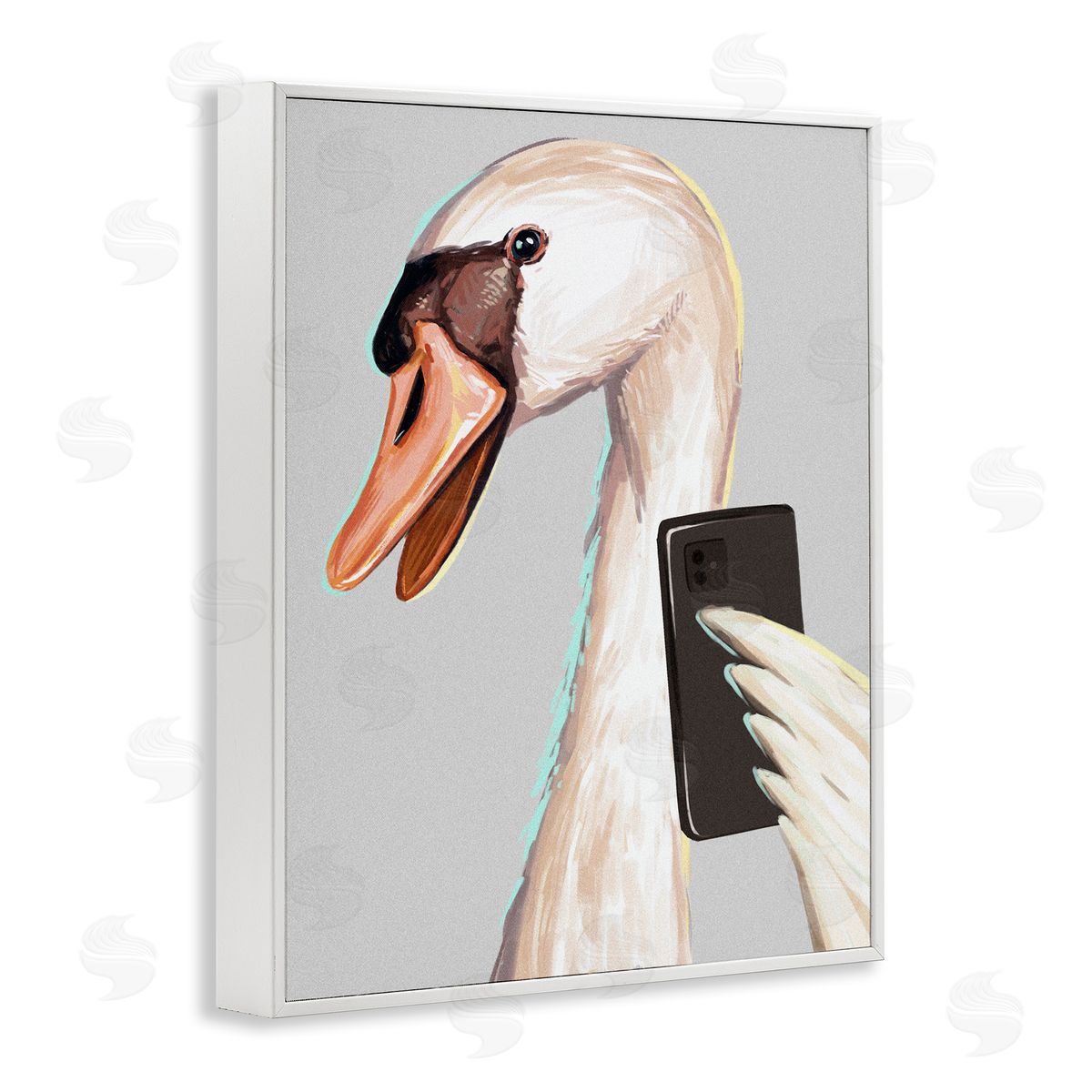 Ziwei Li Funny Swan Bird Smiling Selfie