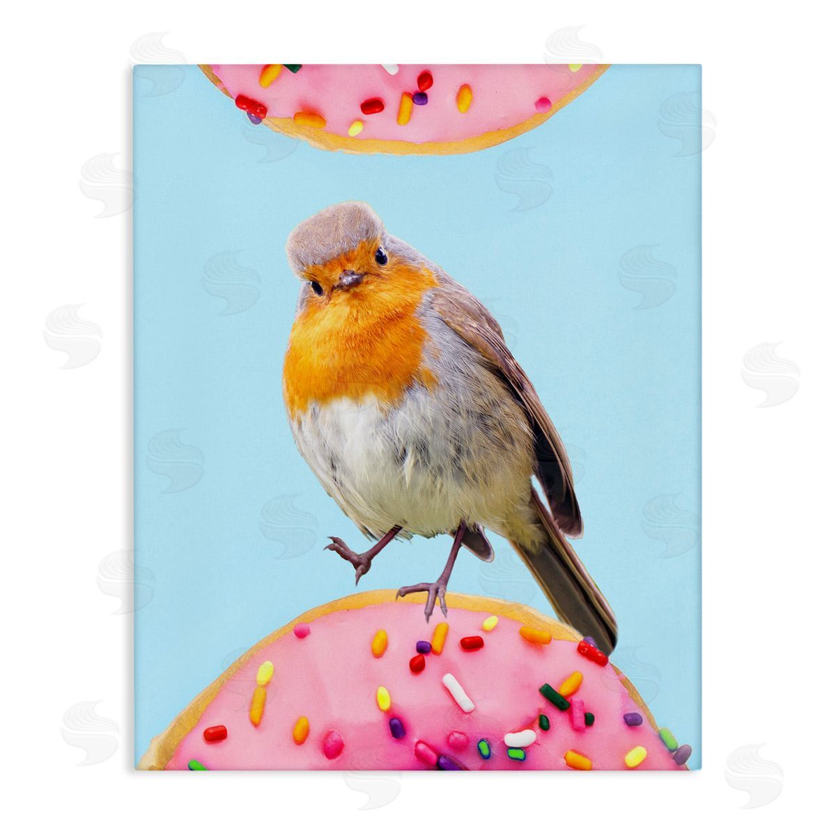 Ziwei Li Bird Perched Sprinkled Donut