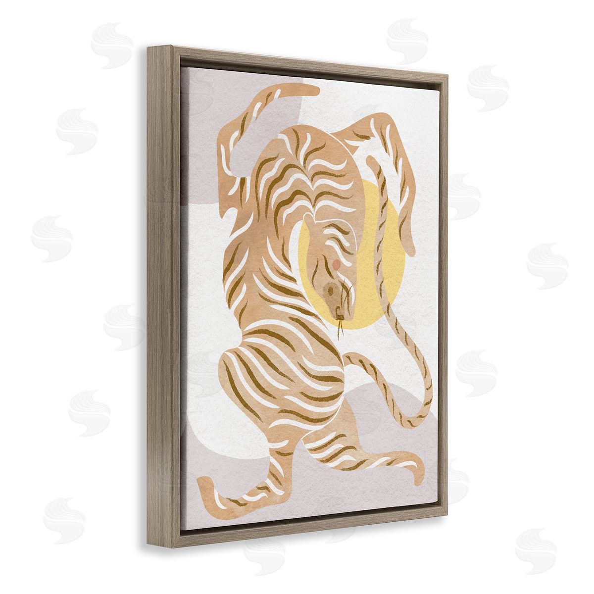 Stupell Studio Geometric Tiger Stripes Shapes