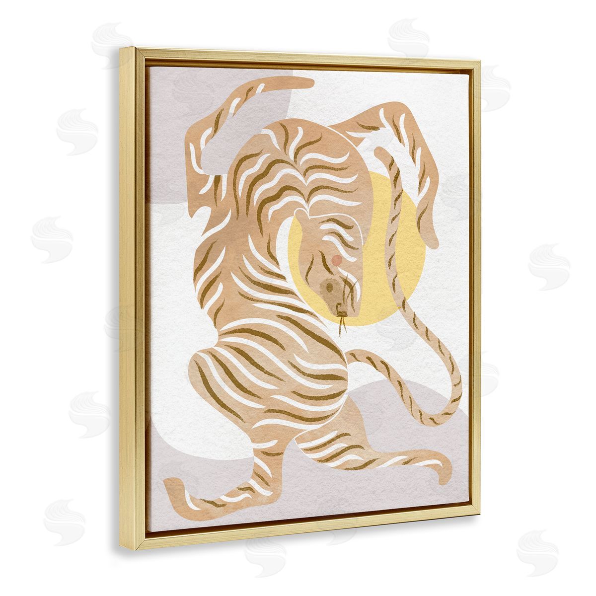 Stupell Studio Geometric Tiger Stripes Shapes