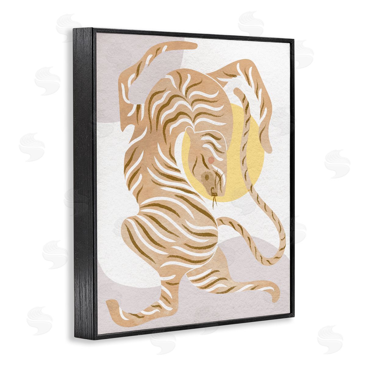 Stupell Studio Geometric Tiger Stripes Shapes