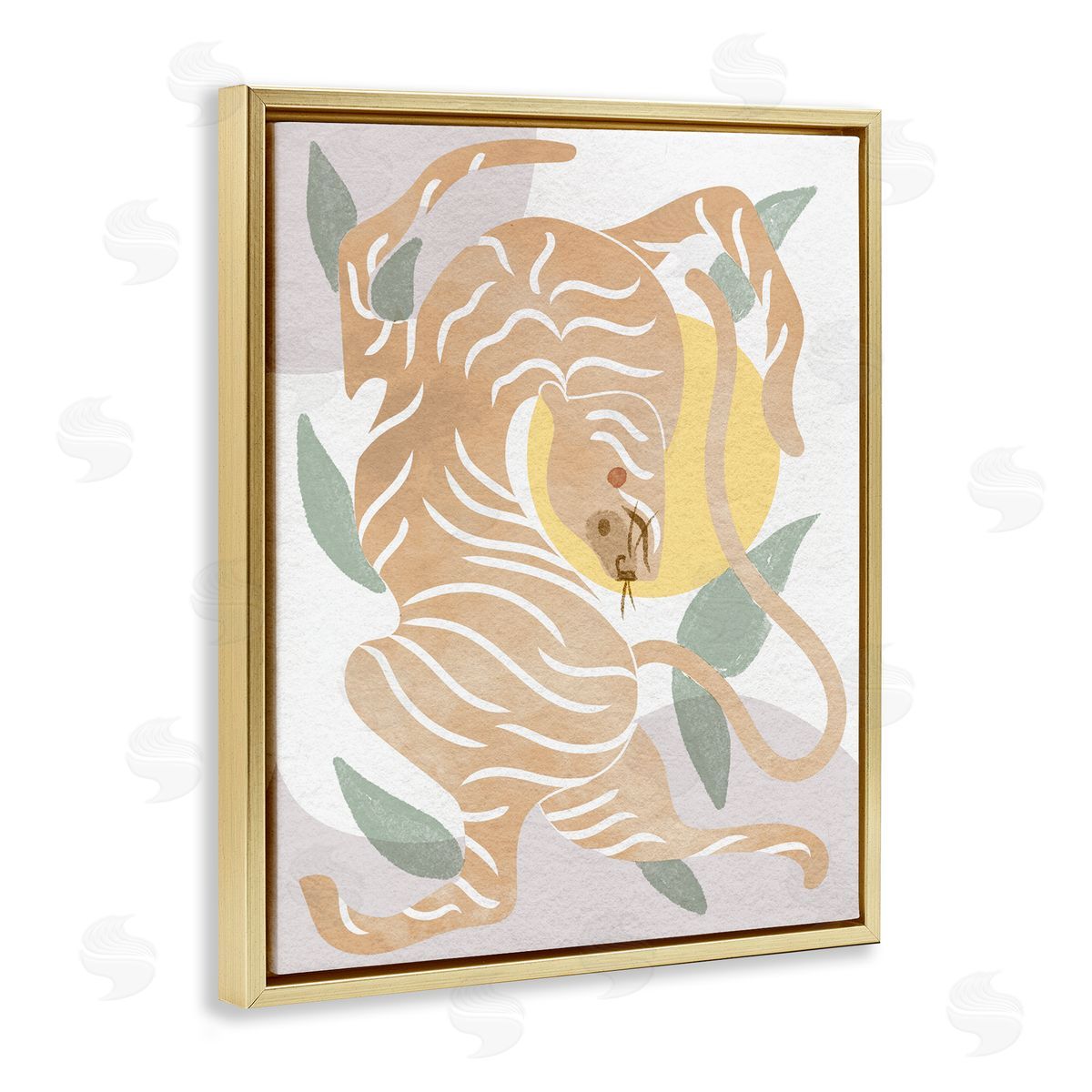 Stupell Studio Abstract Tiger Geometric Pattern