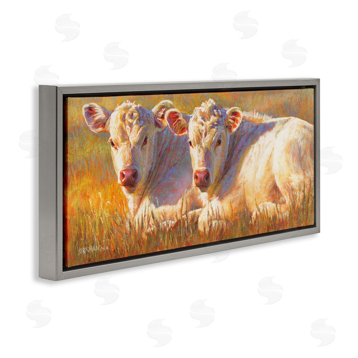 Rita Kirkman White Cows Resting Grassland