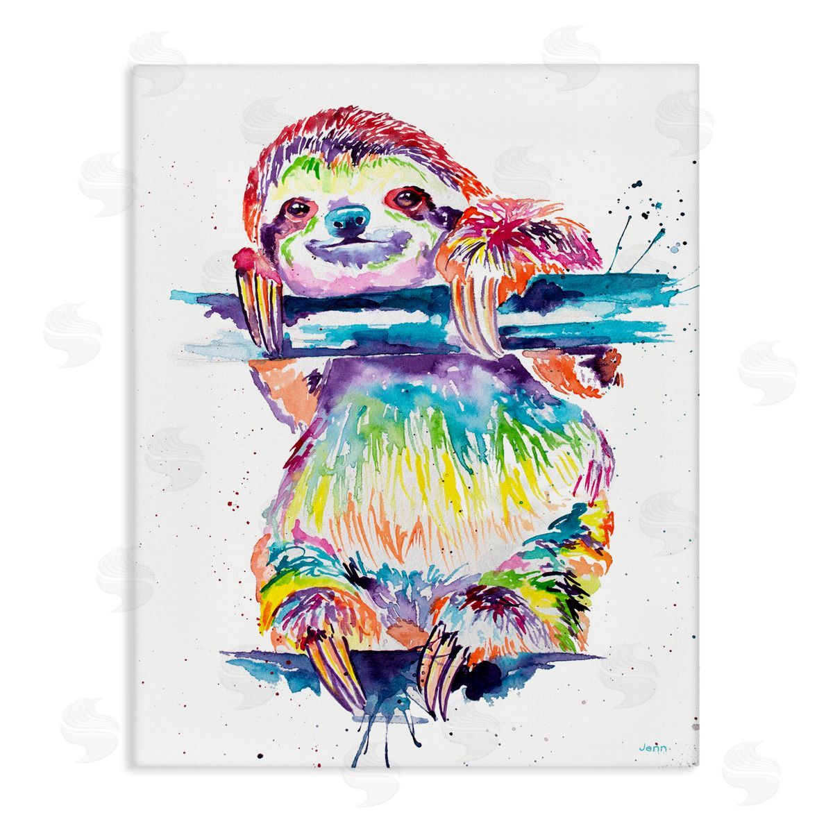 Jen Seeley Fun Rainbow Sloth Wildlife