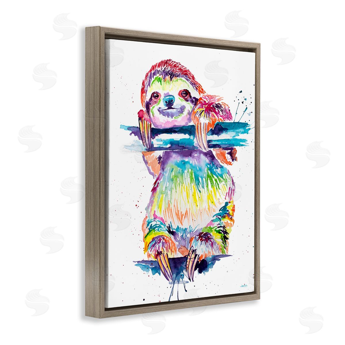 Jen Seeley Fun Rainbow Sloth Wildlife