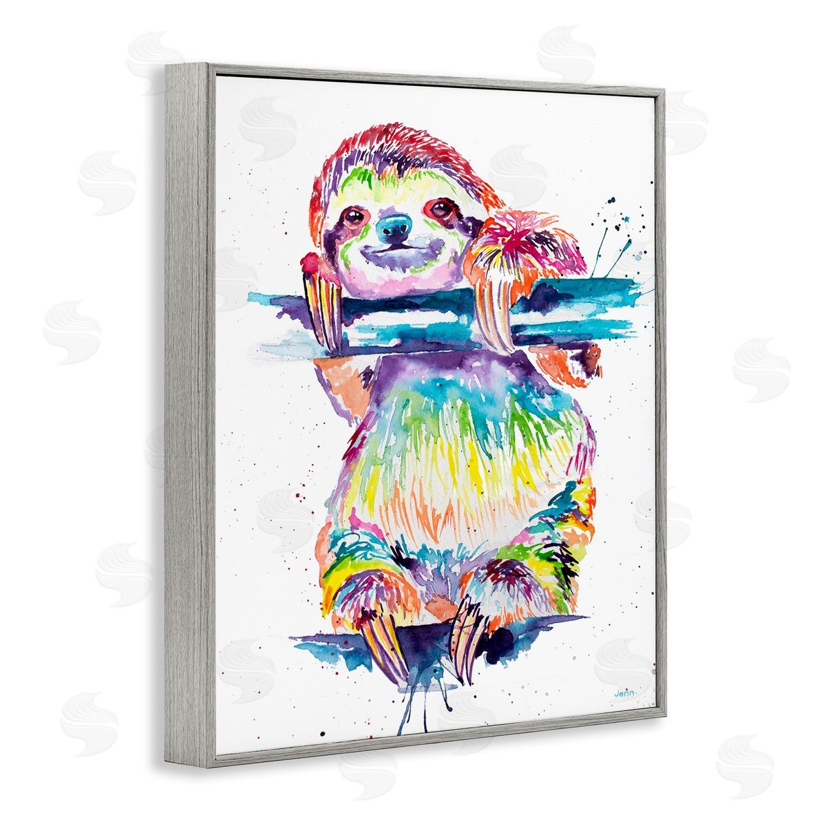 Jen Seeley Fun Rainbow Sloth Wildlife