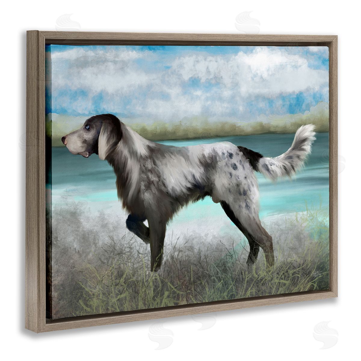Elizabeth Medley Pointer Dog Lakeside Nature