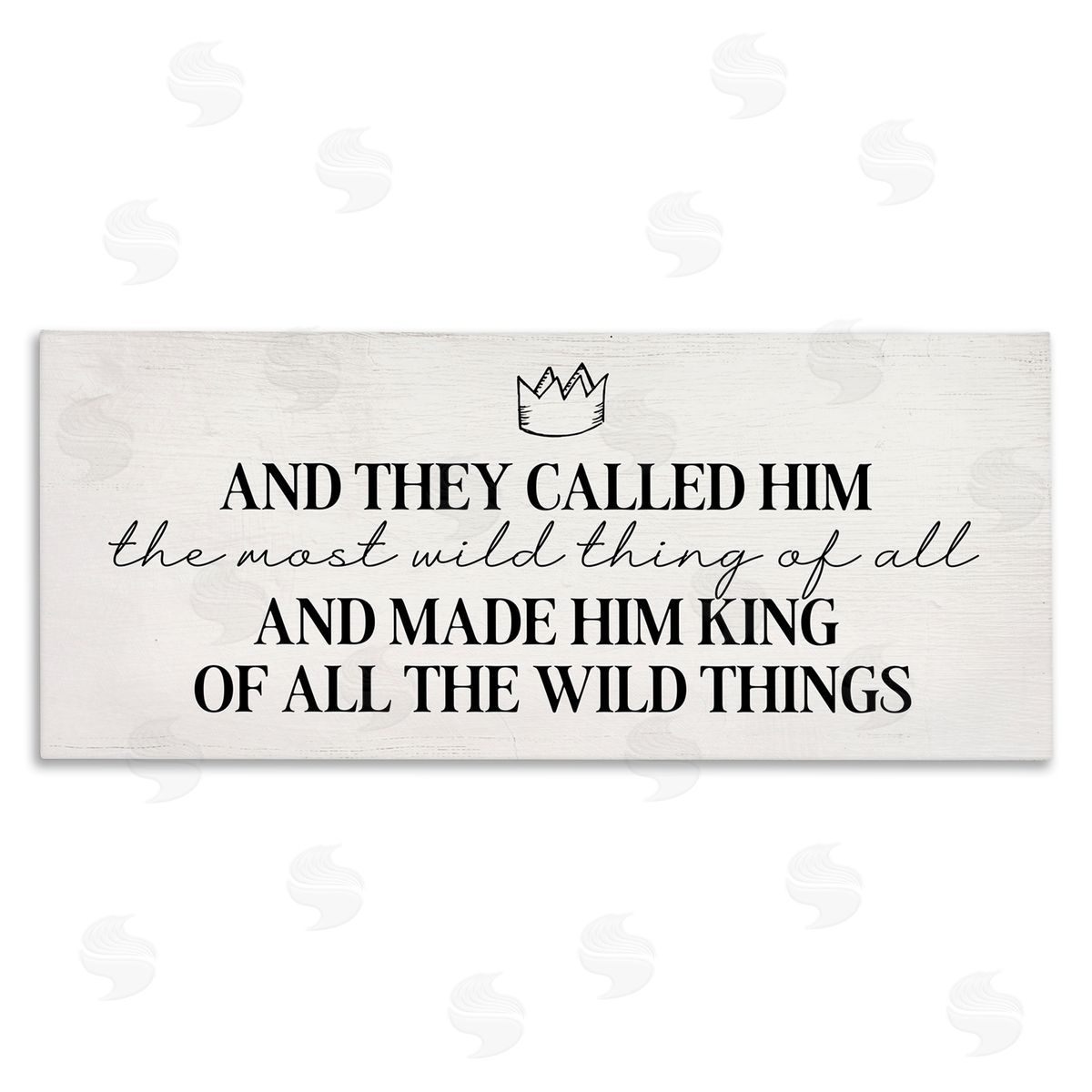 Stupell Studio Most Wild Thing Of All Quote