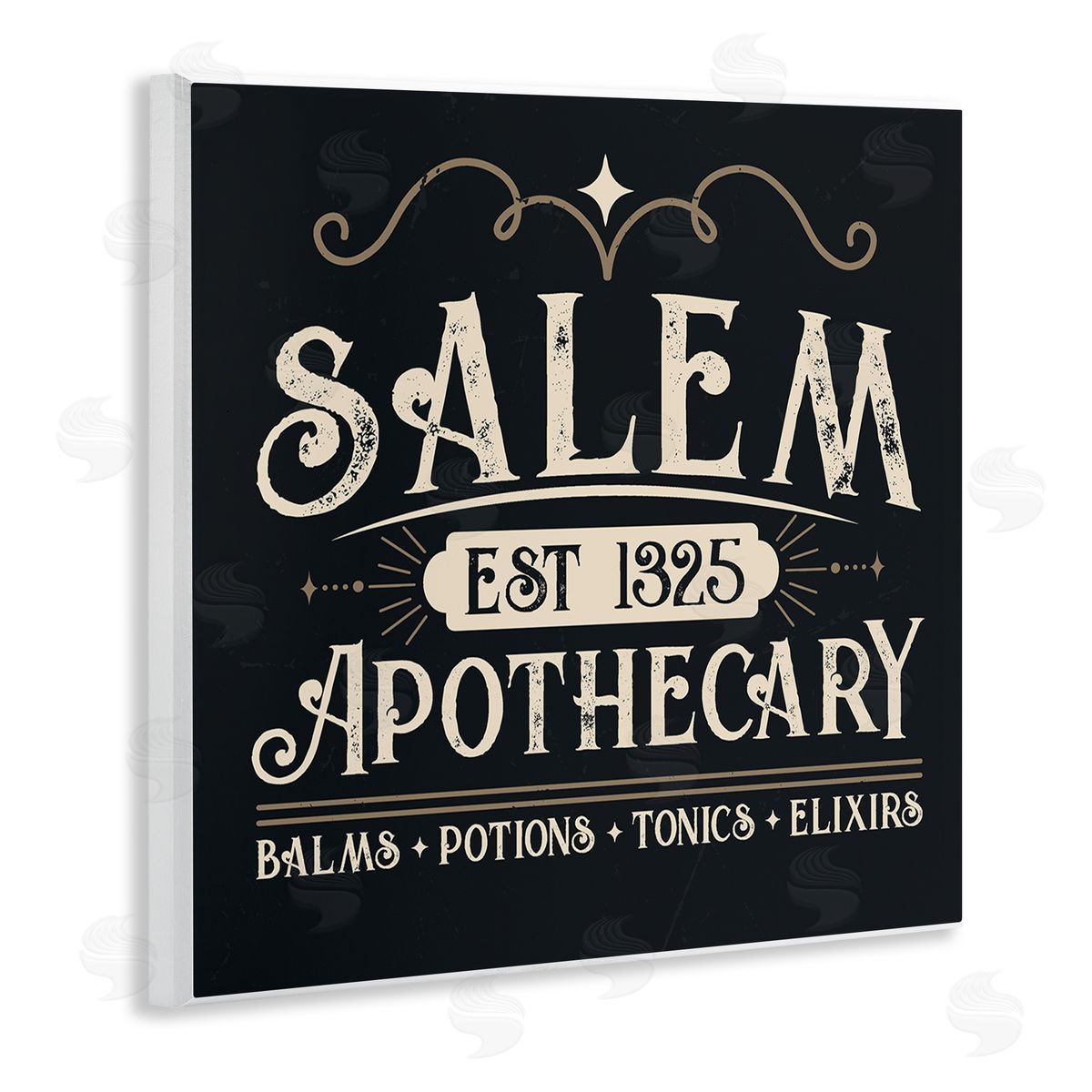 Angela Nickeas Salem Apothecary Vintage Witch Sign Wooden Wall Plaque Art Print