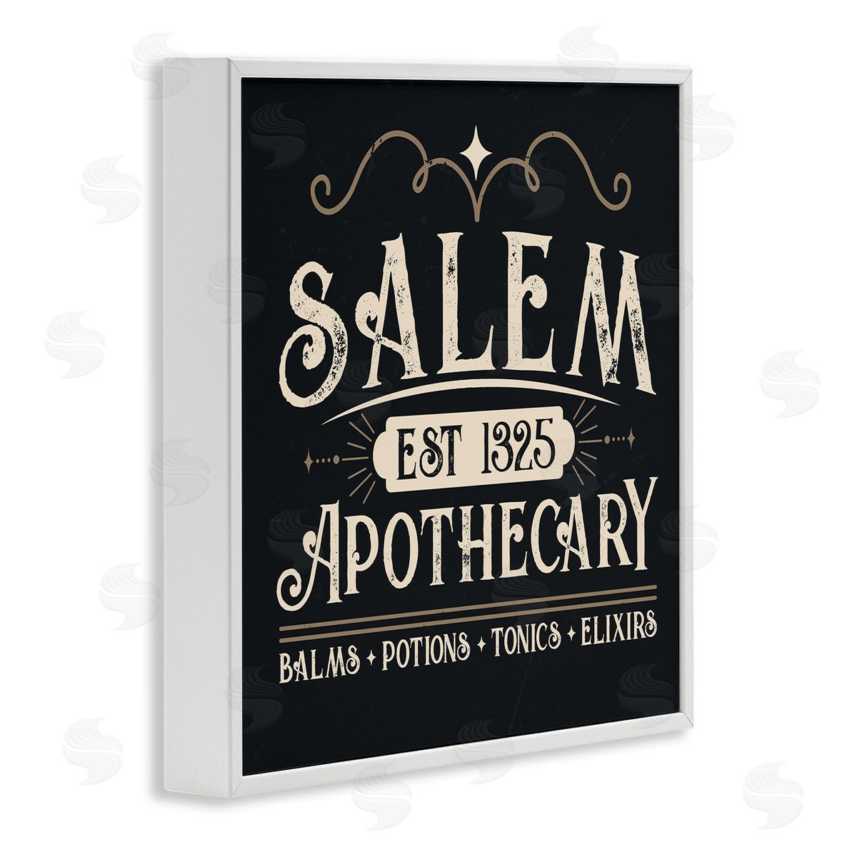 Angela Nickeas Salem Apothecary Vintage Witch Sign White Framed Glicee Wall Art Print