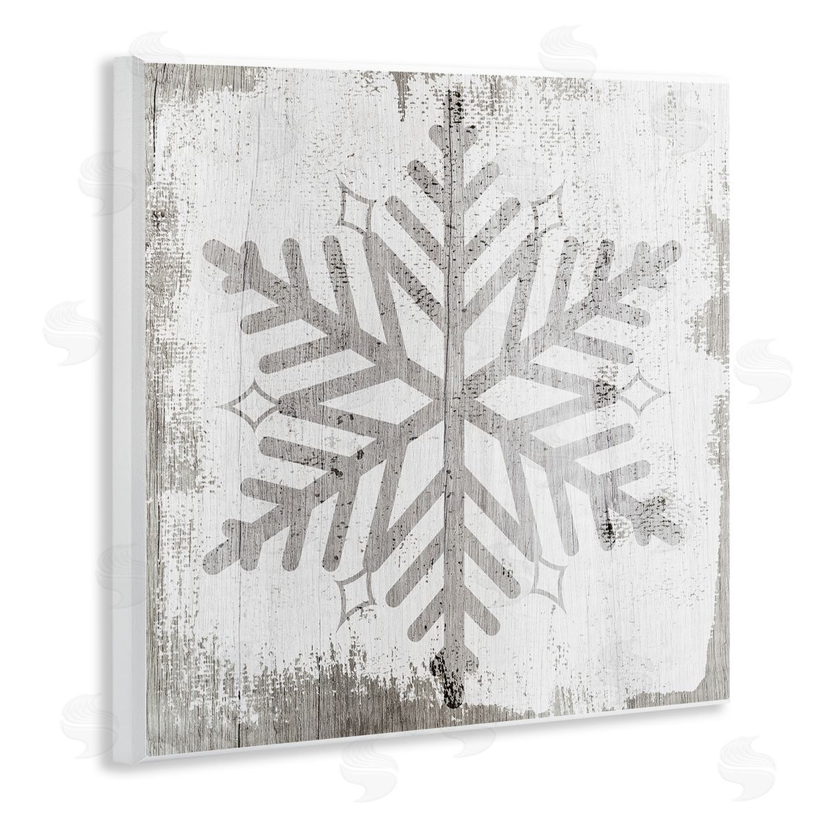 Winter Nature Snowflake Shape Wood Plaque Wall Art, Home Decor by Stupell Studio