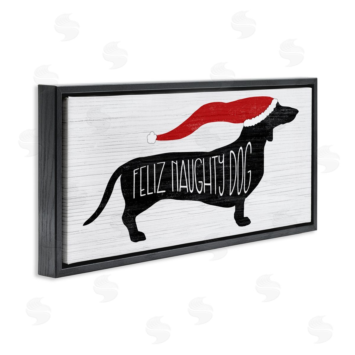 Stupell Studio Funny Feliz Naughty Dog Dachshund