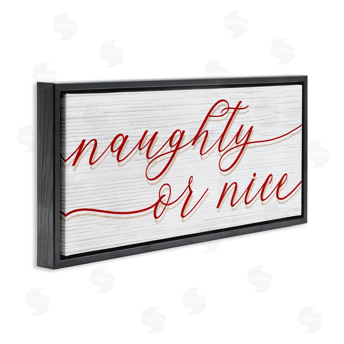Stupell Studio Naughty Or Nice Christmas Phrase