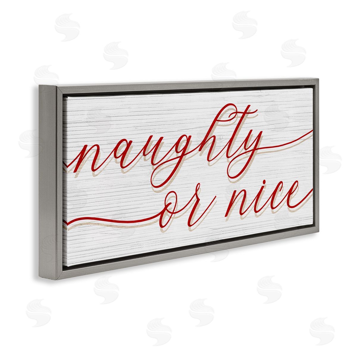Stupell Studio Naughty Or Nice Christmas Phrase