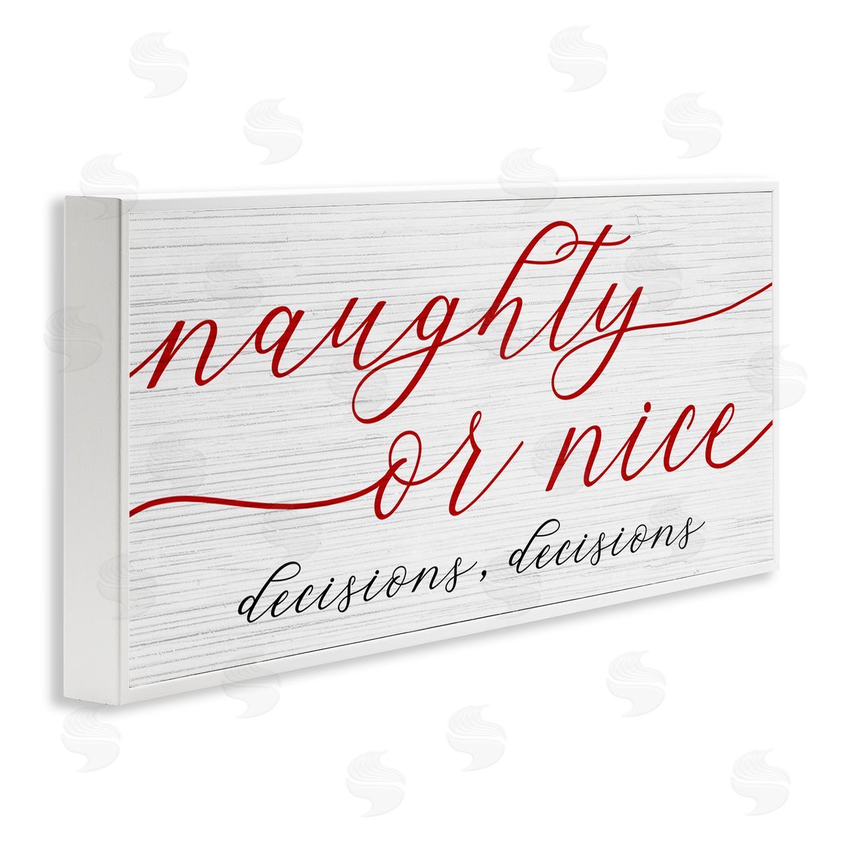 Stupell Studio Naught Or Nice Decisions Humor