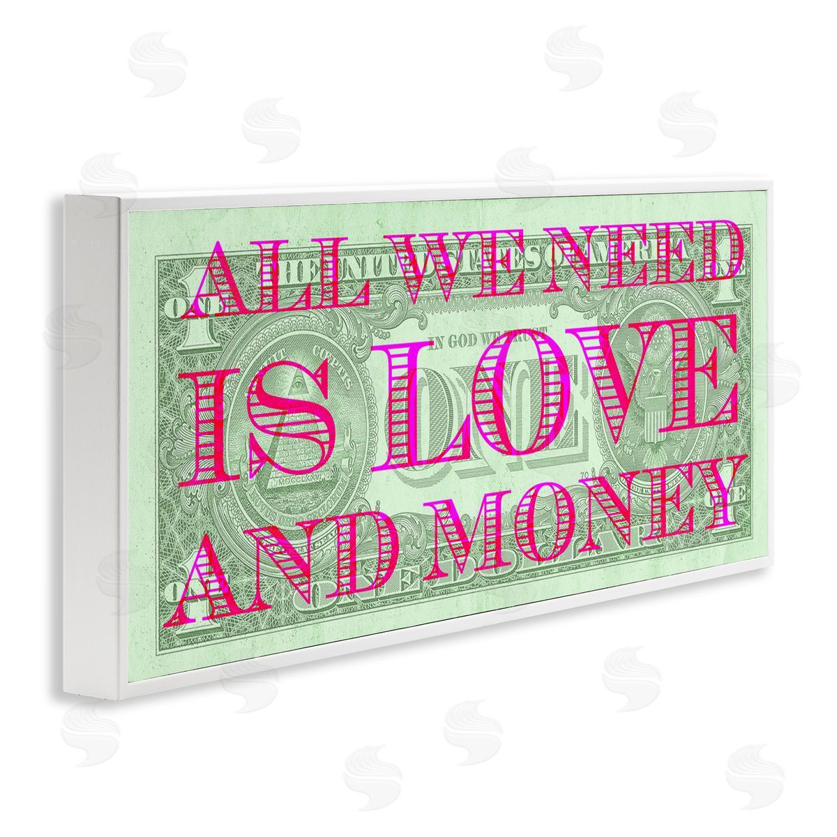 Stupell Studio All We Need Is Love & Money Phrase