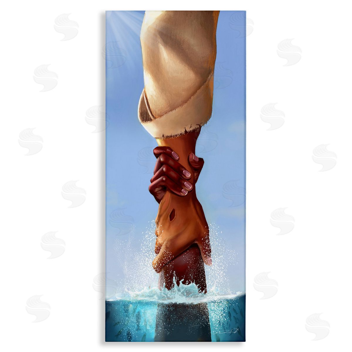 Salaam Muhammad Jesus Holding On Spiritual Hands