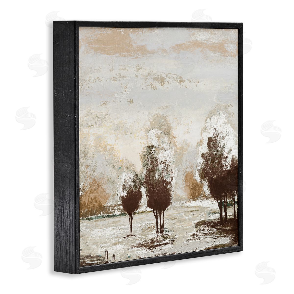 Michael Marcon Distressed Nature Tree Collage Black Framed Glicee Wall Art Print