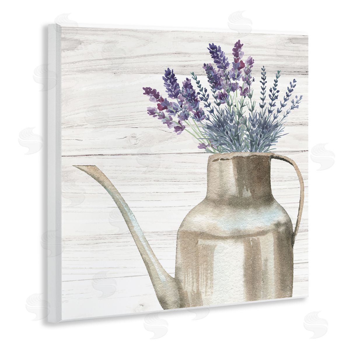 Nicole DeCamp Farmhouse Garden Lavender Bunches Wooden Wall Plaque Art Print